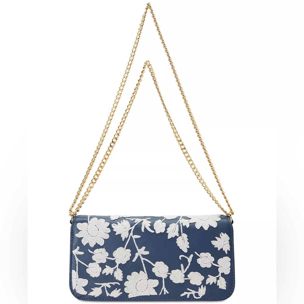 NEW LAUREN RALPH LAUREN
Sawyer Embroidered Leather Medium Bag